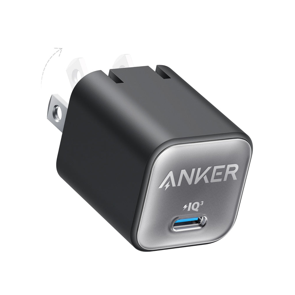 Cargador Anker Usb C Pared Negro 30w Rápido Tipo C Negro