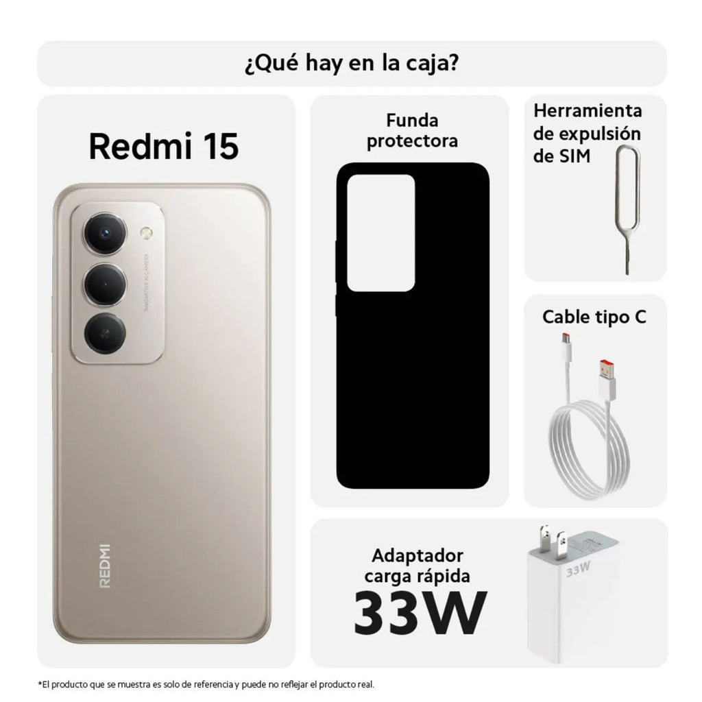 Xiaomi Redmi 15 6GB + 128GB Celular 6.9" Gris