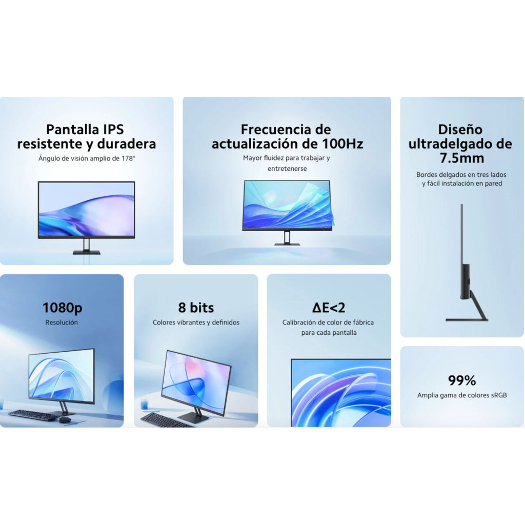 Monitor Xiaomi A27i 27” IPS Full HD 100Hz | Imagen Fluida y Colores Reales para Trabajo, Estudio o Gaming