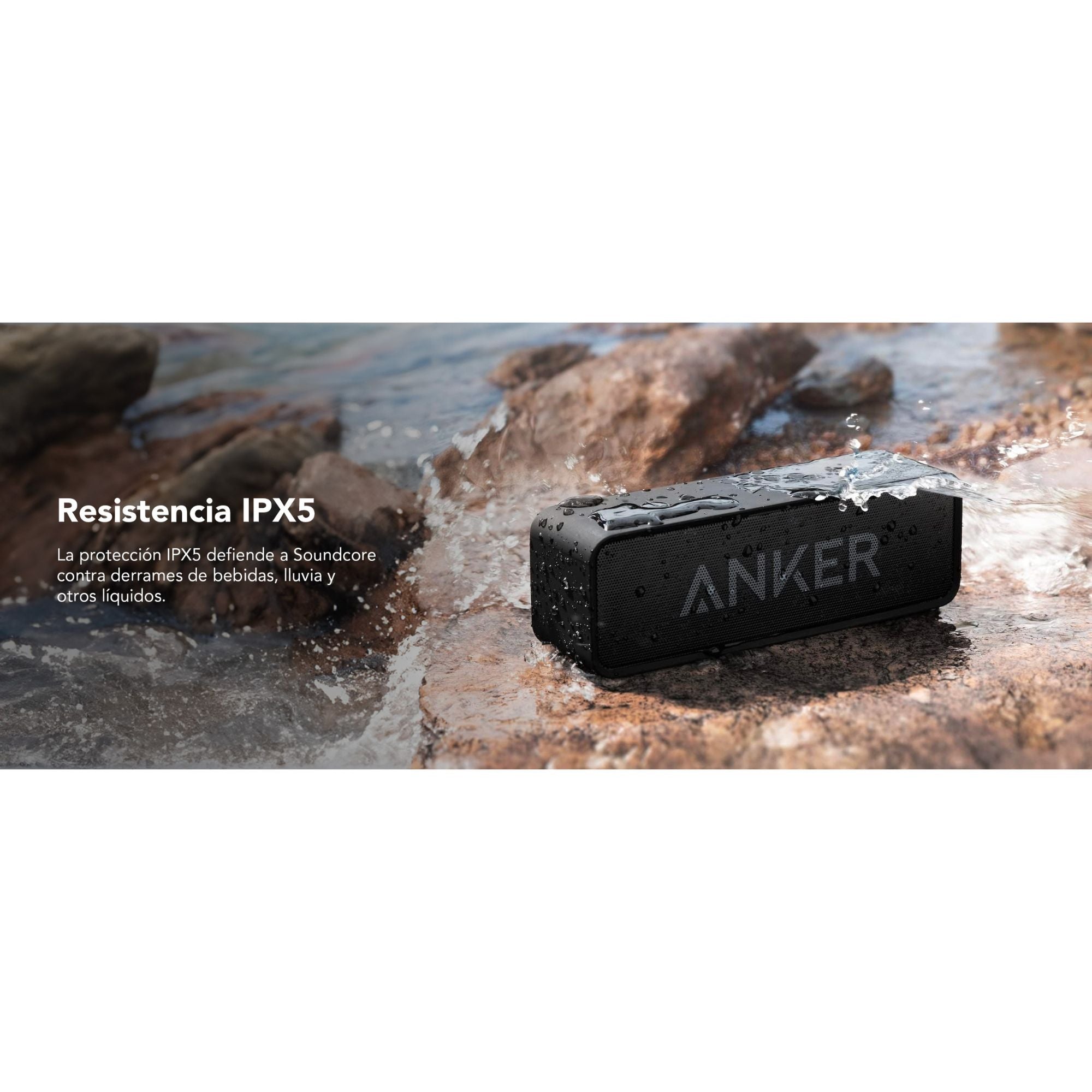 Altavoz Soundcore 1 Bluetooth Anker 24 Hrs 6w Ipx5 Negro Portatil Negro