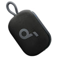 Parlante portátil Select 4 Go negro con malla texturizada, asa lateral y botones superiores