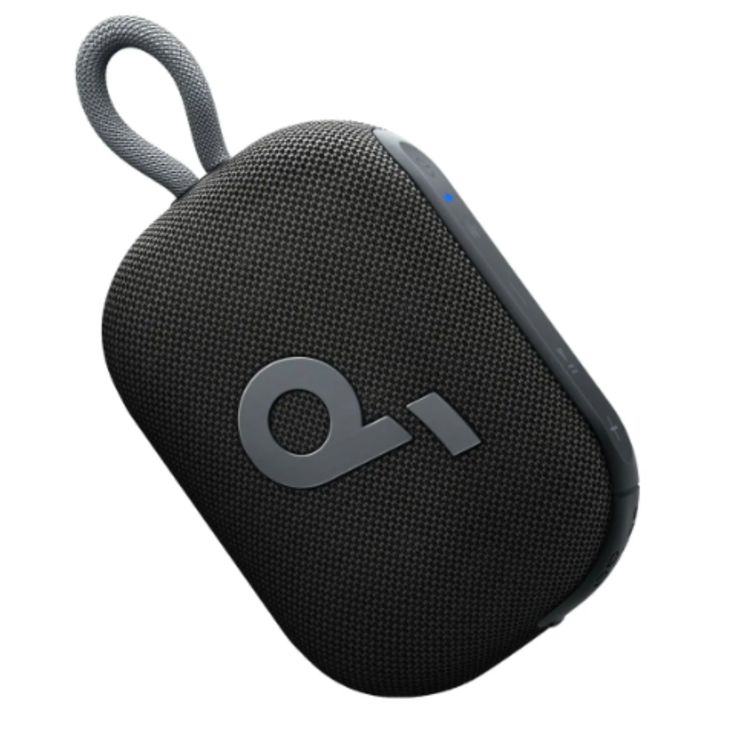 Parlante portátil Select 4 Go negro con malla texturizada, asa lateral y botones superiores