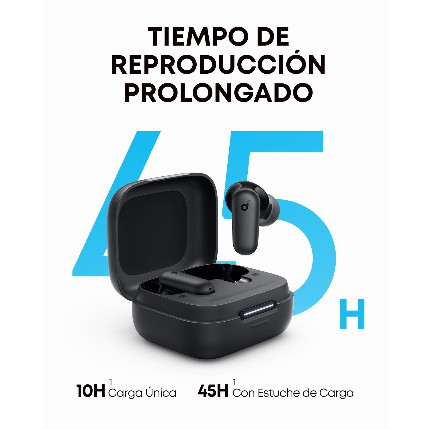 Audifono Soundcore P30i Cancelacion 4 Mic 45 Hrs Negro