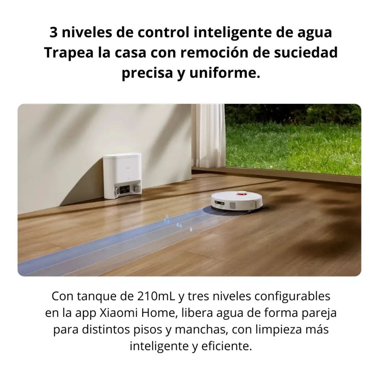 Robot Aspirador Xiaomi H40 10000Pa Anti-Enredos Aspirado y Trapeado Navegacion LDS Bolsa 4L 180 Min