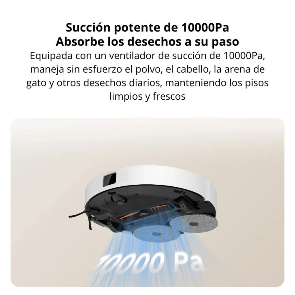 Robot Aspirador Xiaomi H50 10000Pa Lavado Automatico Mopa Estacion Base Todo en Uno 75 Dias Sin Vaciar