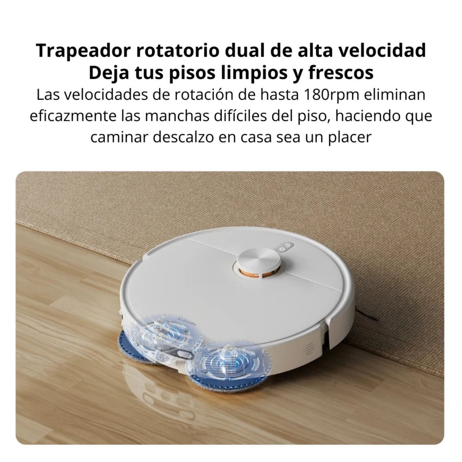 Robot Aspirador Xiaomi H50 10000Pa Lavado Automatico Mopa Estacion Base Todo en Uno 75 Dias Sin Vaciar