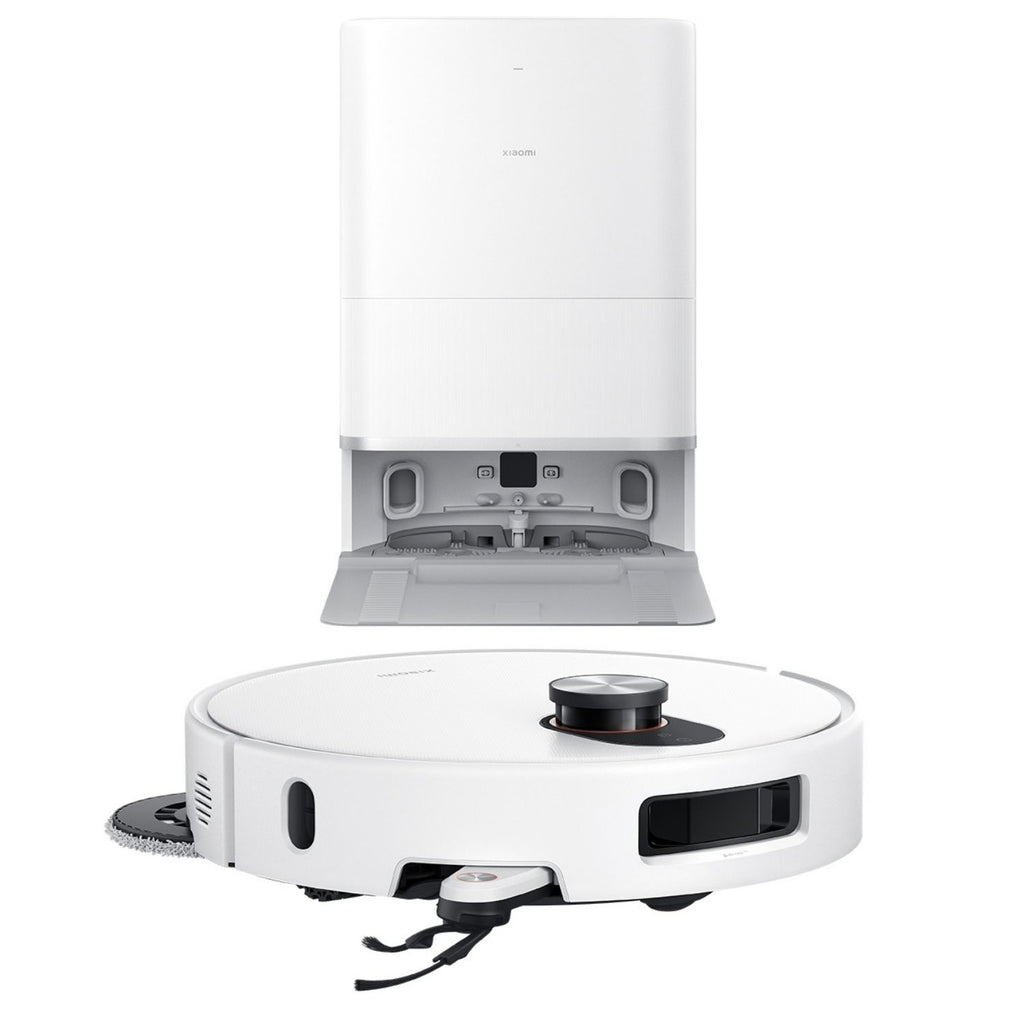 Aspiradora Robot Xiaomi Robot Vacuum 5 20000Pa Radar dToF Retractil Mopa Extensible Autolavado Agua Caliente 140 Minutos Blanco Original + Accesorio de Regalo