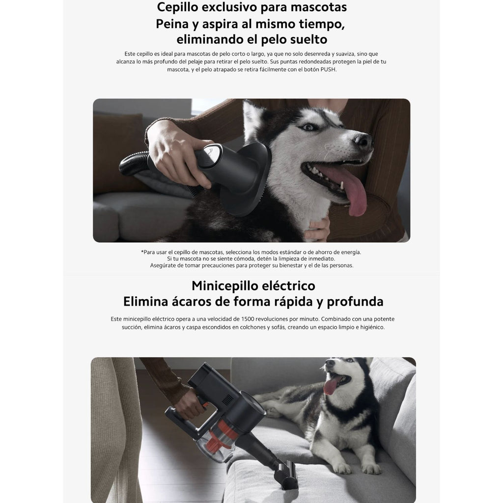 Aspiradora Inalámbrica Xiaomi Vacuum Cleaner G20 Max 180AW 60 Minutos Filtración 99.9% Pantalla Cepillo Mascotas Original + Accesorio de Regalo