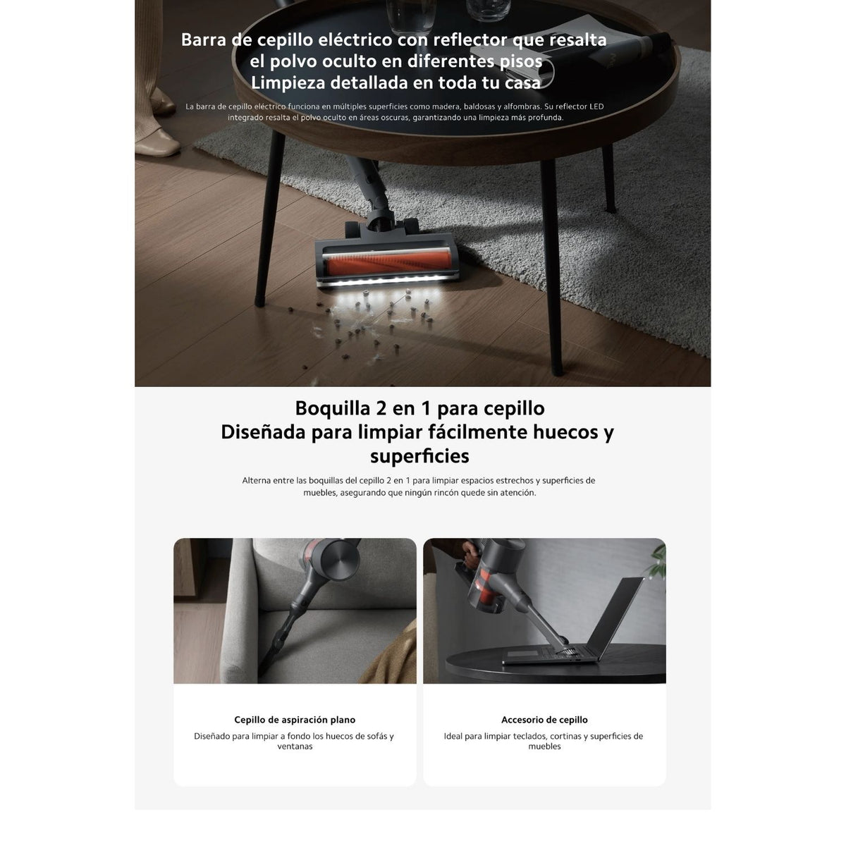 Aspiradora Inalámbrica Xiaomi Vacuum Cleaner G20 Max 180AW 60 Minutos Filtración 99.9% Pantalla Cepillo Mascotas Original + Accesorio de Regalo