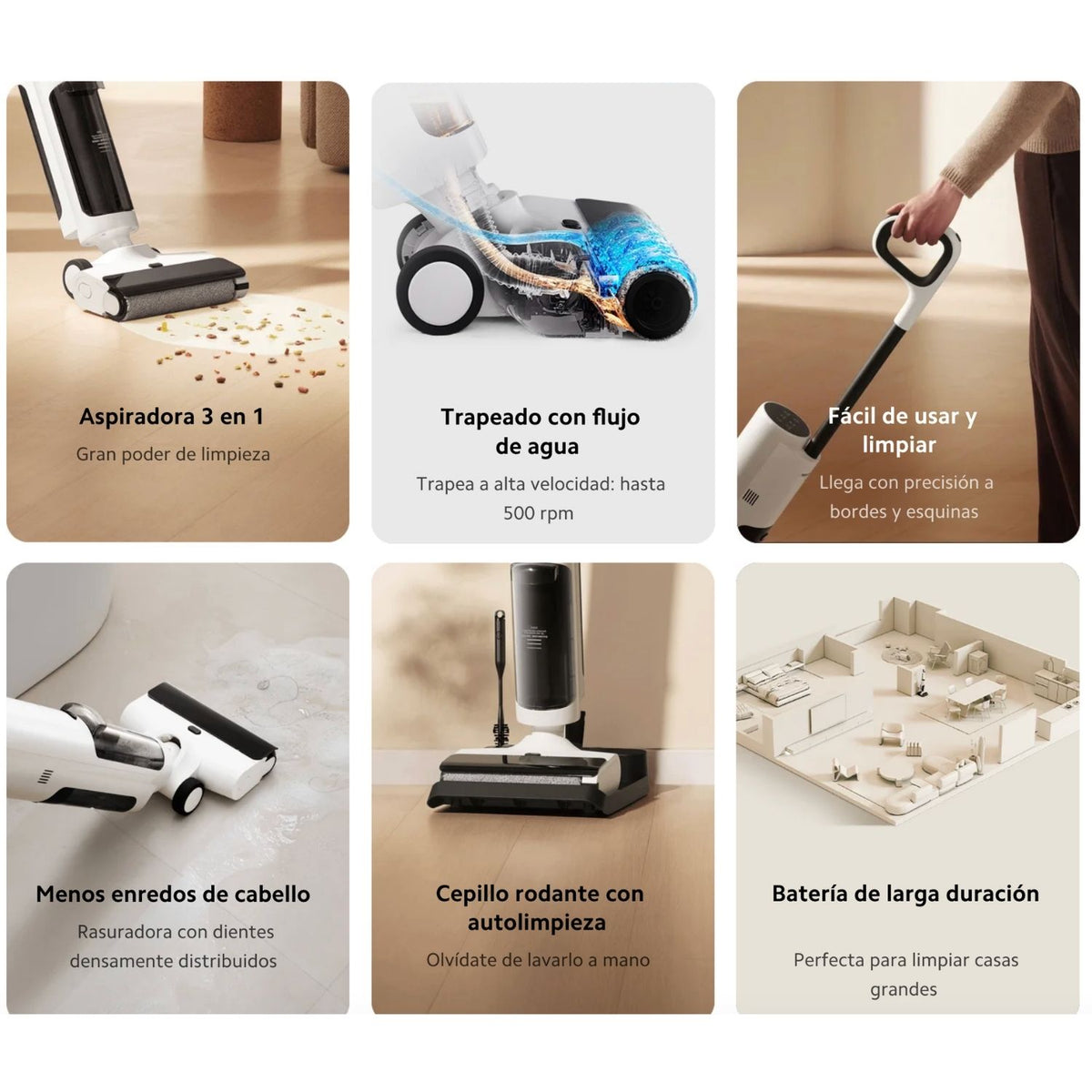 Aspiradora Xiaomi Truclean W20 Wet Dry Vacuum 15000Pa Aspira Trapea Líquidos Autolavado Original + Acceosrio de Regalo