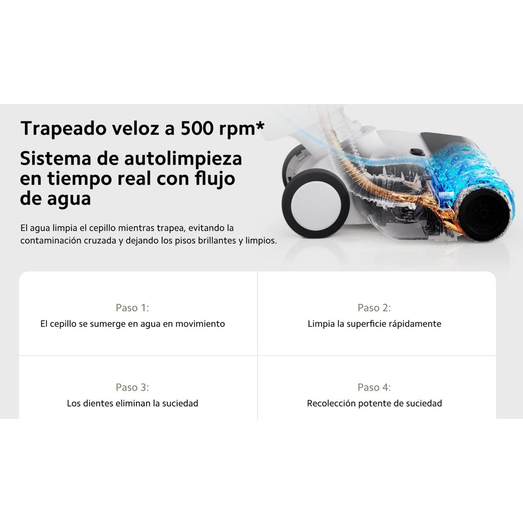 Aspiradora Xiaomi Truclean W20 Wet Dry Vacuum 15000Pa Aspira Trapea Líquidos Autolavado Original + Acceosrio de Regalo