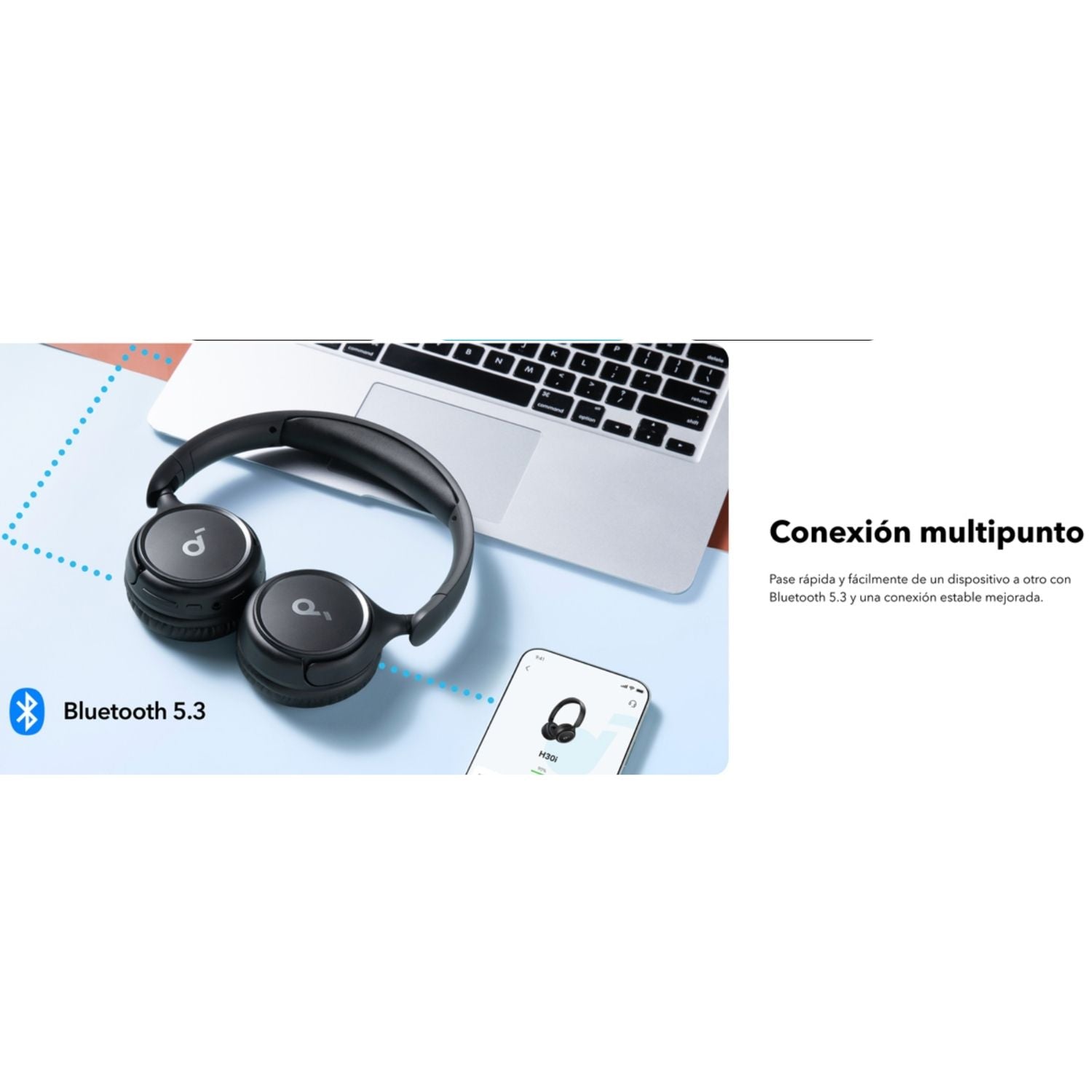 Audífonos SoundCore H30i Bluetooth 70H Original Colombia
