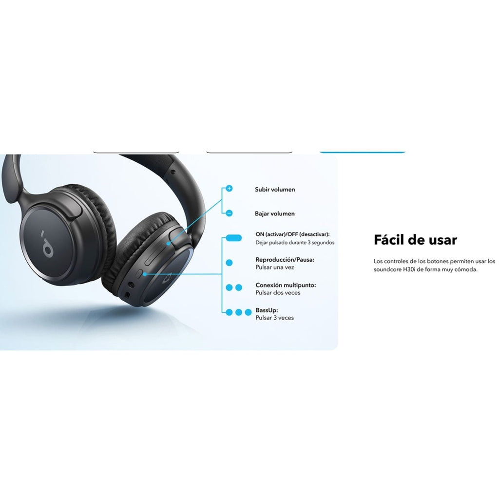 Audífonos SoundCore H30i Bluetooth 70H Original Colombia
