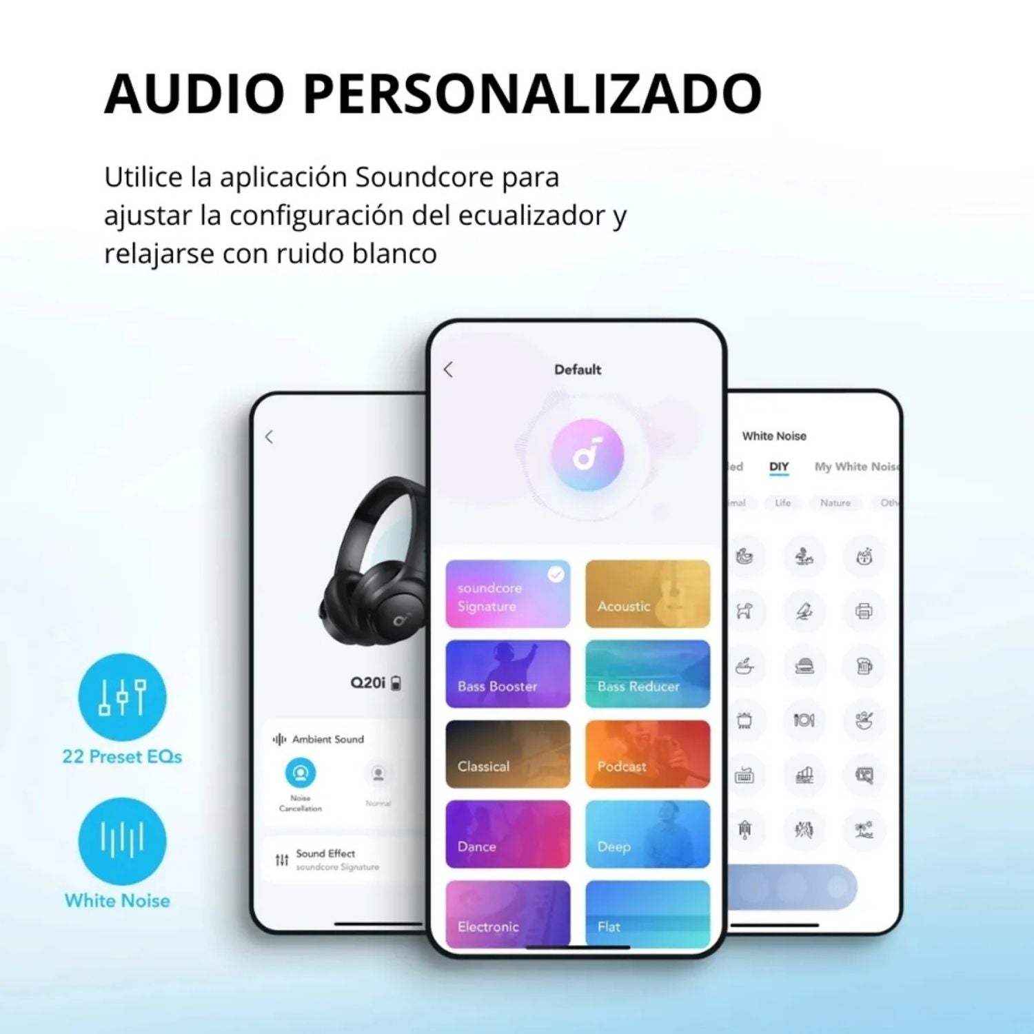 Audífonos SoundCore Q20i Bluetooth ANC Original