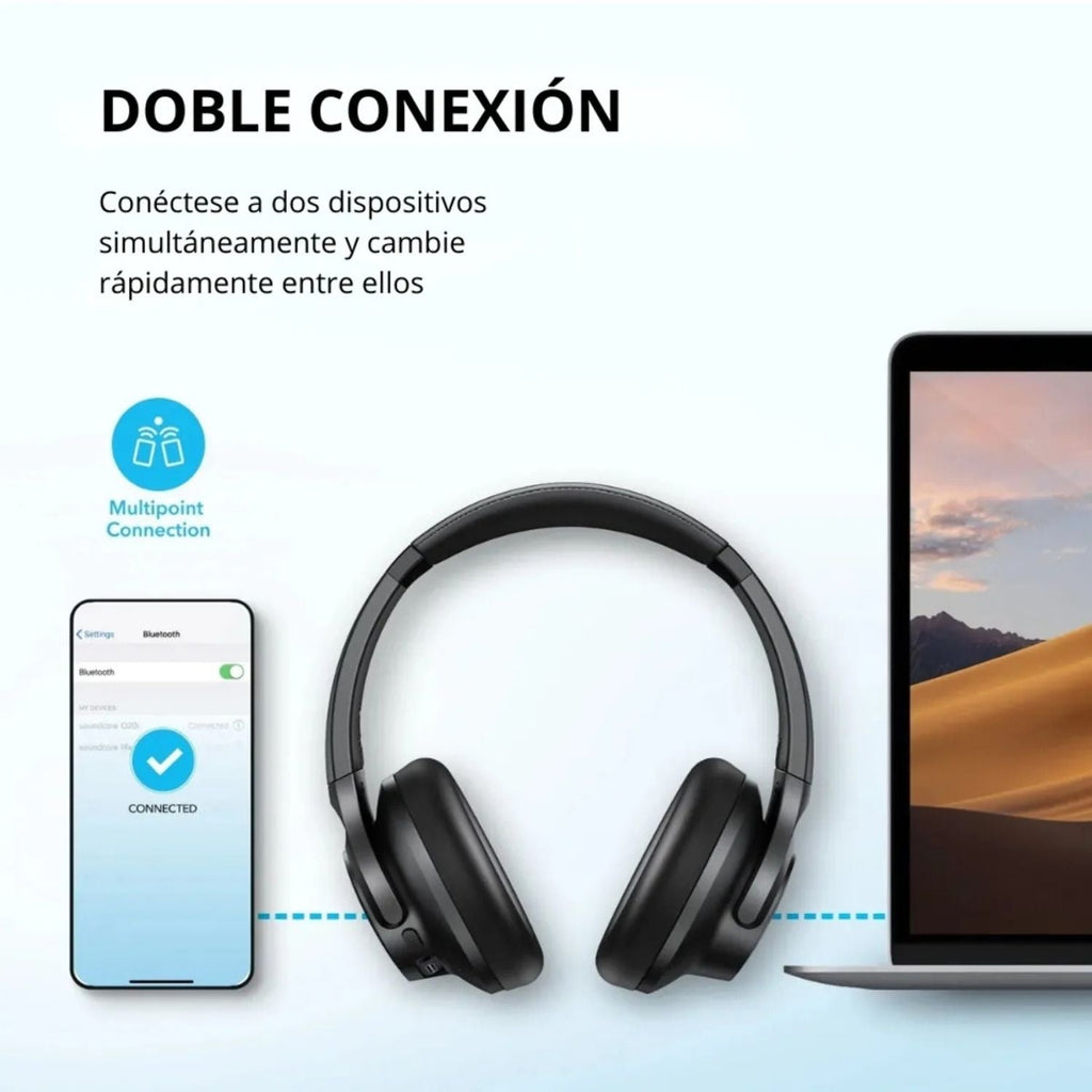 Audífonos SoundCore Q20i Bluetooth ANC Original