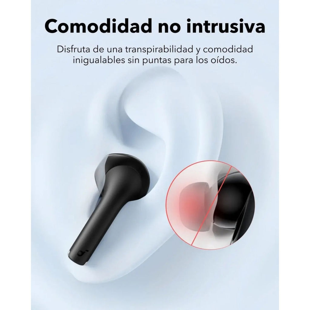 Audífonos Soundcore by Anker K20i Semi In-Ear TWS Bluetooth 5.3 36 Horas BassUp IPX5 Modo Gaming Negro Original