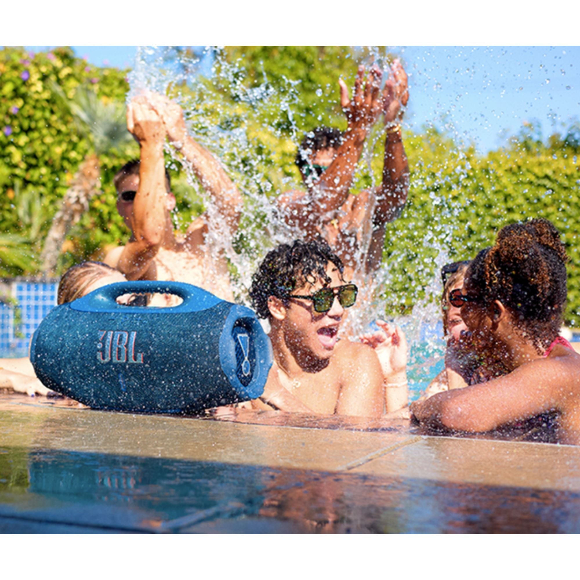 JBL Boombox 4 Parlante Bluetooth Potente 180W JBL Pro Bass Boost 34H Bateria IP67 Azul