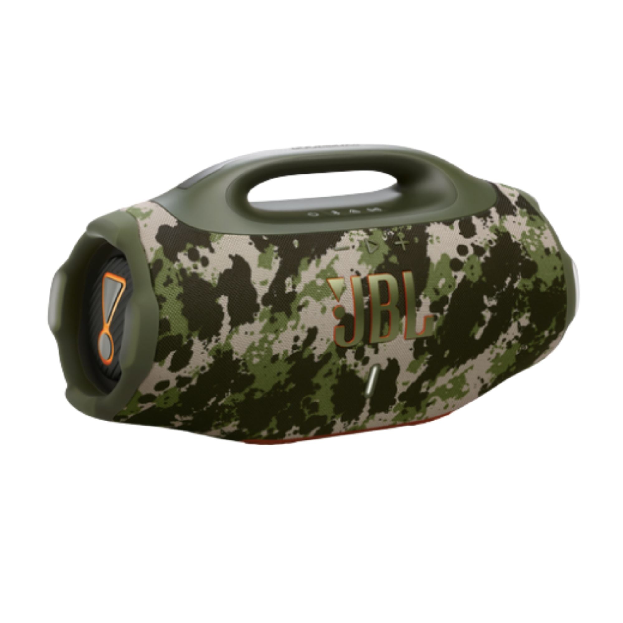 JBL Boombox 4 Parlante Bluetooth Potente 180W JBL Pro Bass Boost 34H Bateria IP67 Camuflado