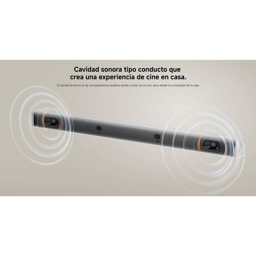 Barra de Sonido Xiaomi Soundbar 2.0 30W Bluetooth 5.3 Optico SPDIF AUX Montaje en Pared Negro