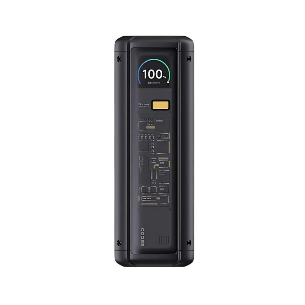 Batería Portátil Xiaomi HyperCharge 212W 25000mAh USB-C 140W USB-A 120W Pantalla LCD Diseño Transparente Negro Original