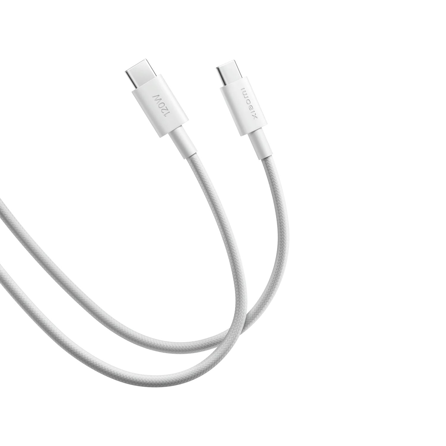 Cable Xiaomi 6A USB-C a USB-C Trenzado 2 Metros Carga Rapida 120W Transferencia 480 Mbps Blanco