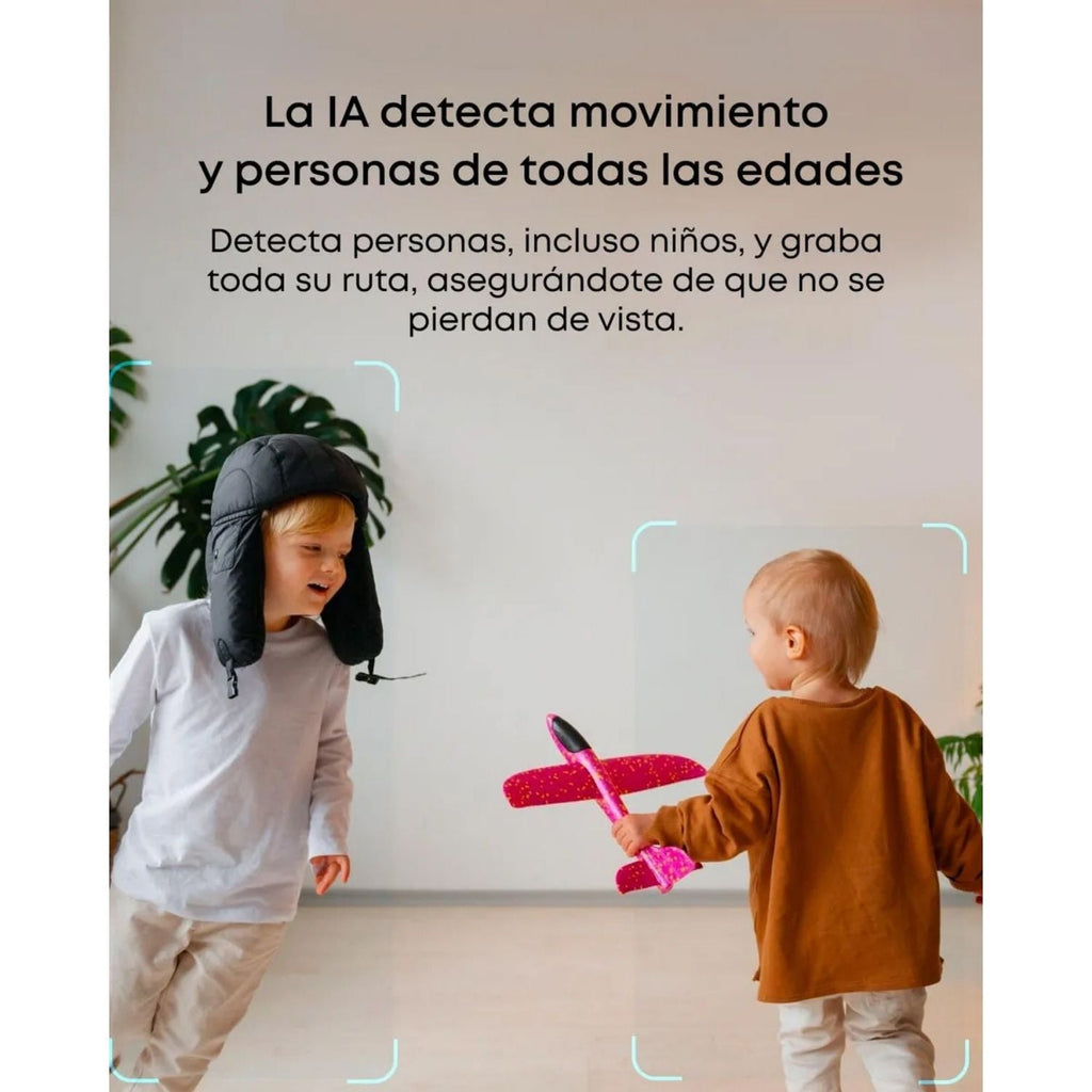 Camara de Seguridad Eufy C220 Interior 2K 360 Grados WiFi Deteccion con IA Sin Cuota Mensual