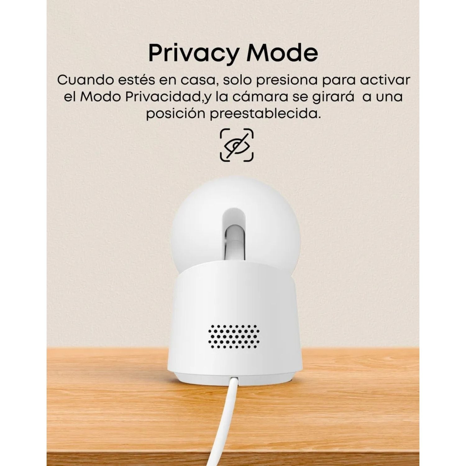 Camara de Seguridad Eufy C220 Interior 2K 360 Grados WiFi Deteccion con IA Sin Cuota Mensual