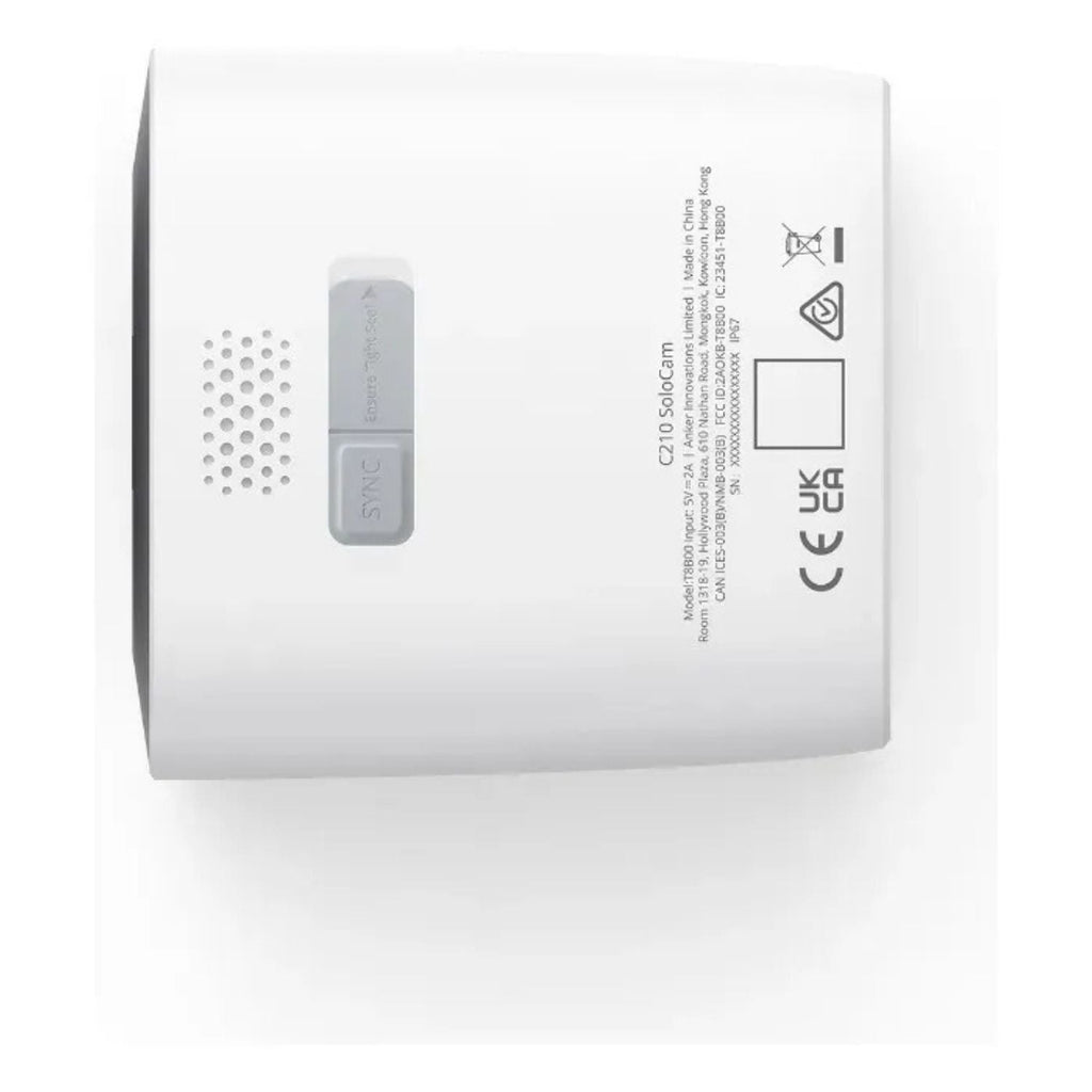 Camara de Seguridad Exterior Eufy SoloCam C210 Inalambrica 2K WiFi IP67 Sin Cuota Mensual
