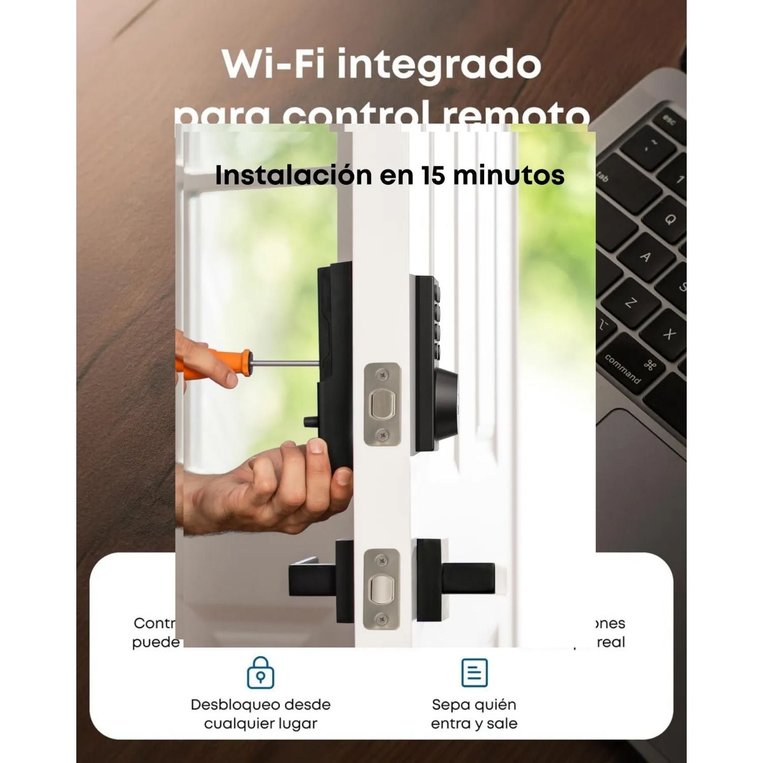 Cerradura Inteligente Eufy Smart Lock C30 WiFi Sin Llave Control Remoto App Alexa Google
