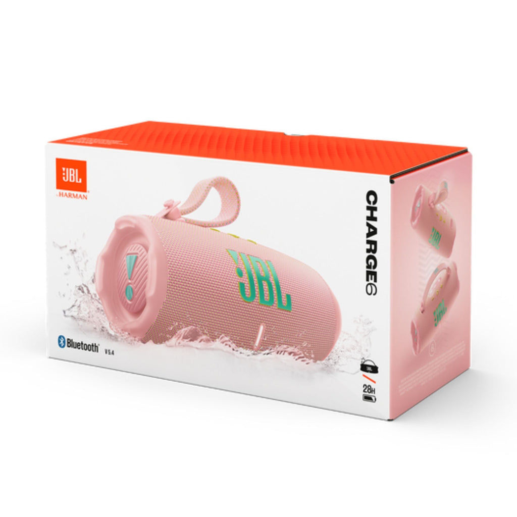 Parlante JBL Charge 6 Potente IP68 Powerbank Bluetooth 28 hrs Rosa