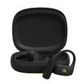 Audífonos deportivos JBL Endurance Zone negros en caja, vista frontal diagonal