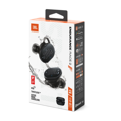 Audifono JBL Endurance Race 2 IP68 Hasta 48 Hrs BT Negro