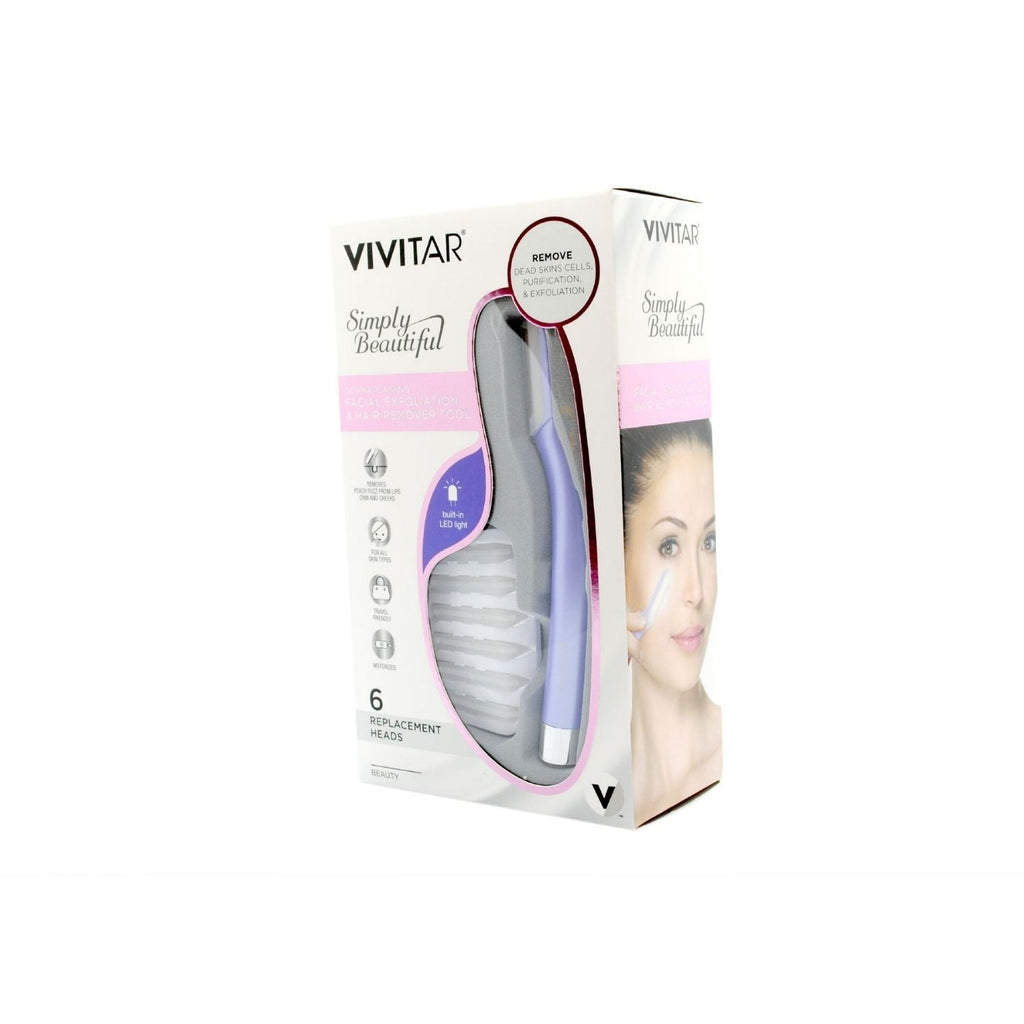 Removedor De Vello Facial Vivitar PGV046 Remueve y Exfolia Lila