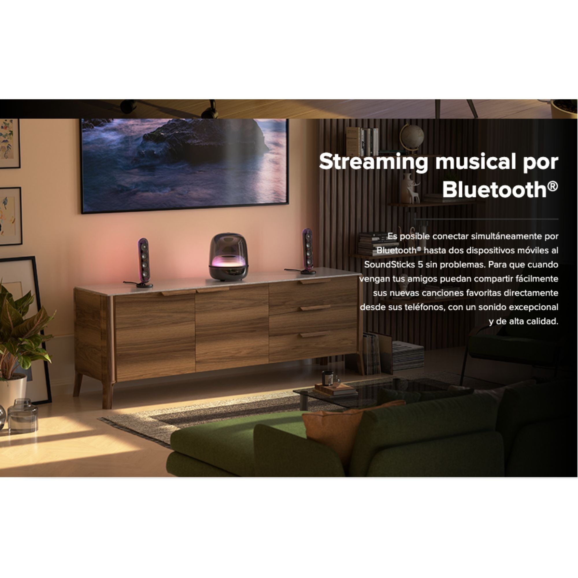 Altavoz Harman Kardon SoundSticks 5 BT Luz Ambiental HDMI