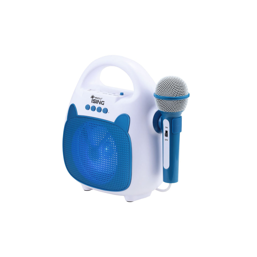 Parlante Karaoke Vivitar con Luz LED Hasta 12 hrs Color Azul