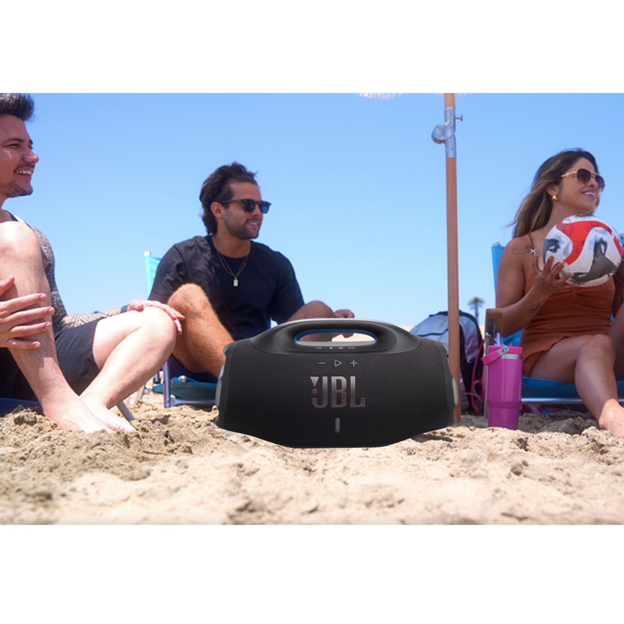 Parlante JBL Boombox 4 JBL Pro 180W 34 Hrs Negro Bass Boost Doble Negro