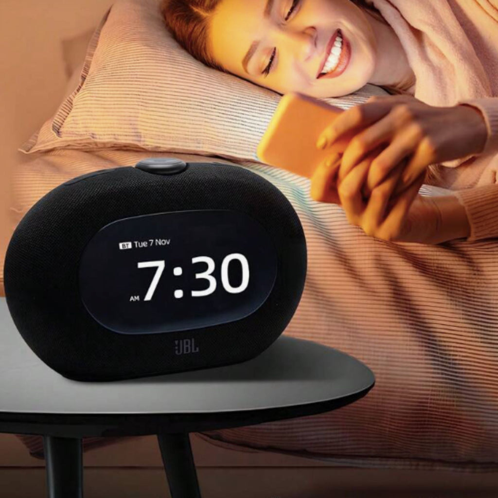 JBL Horizon 3 Radio Despertador Radio FM Bluetooth con Luz Ambiental Sonido Estéreo
