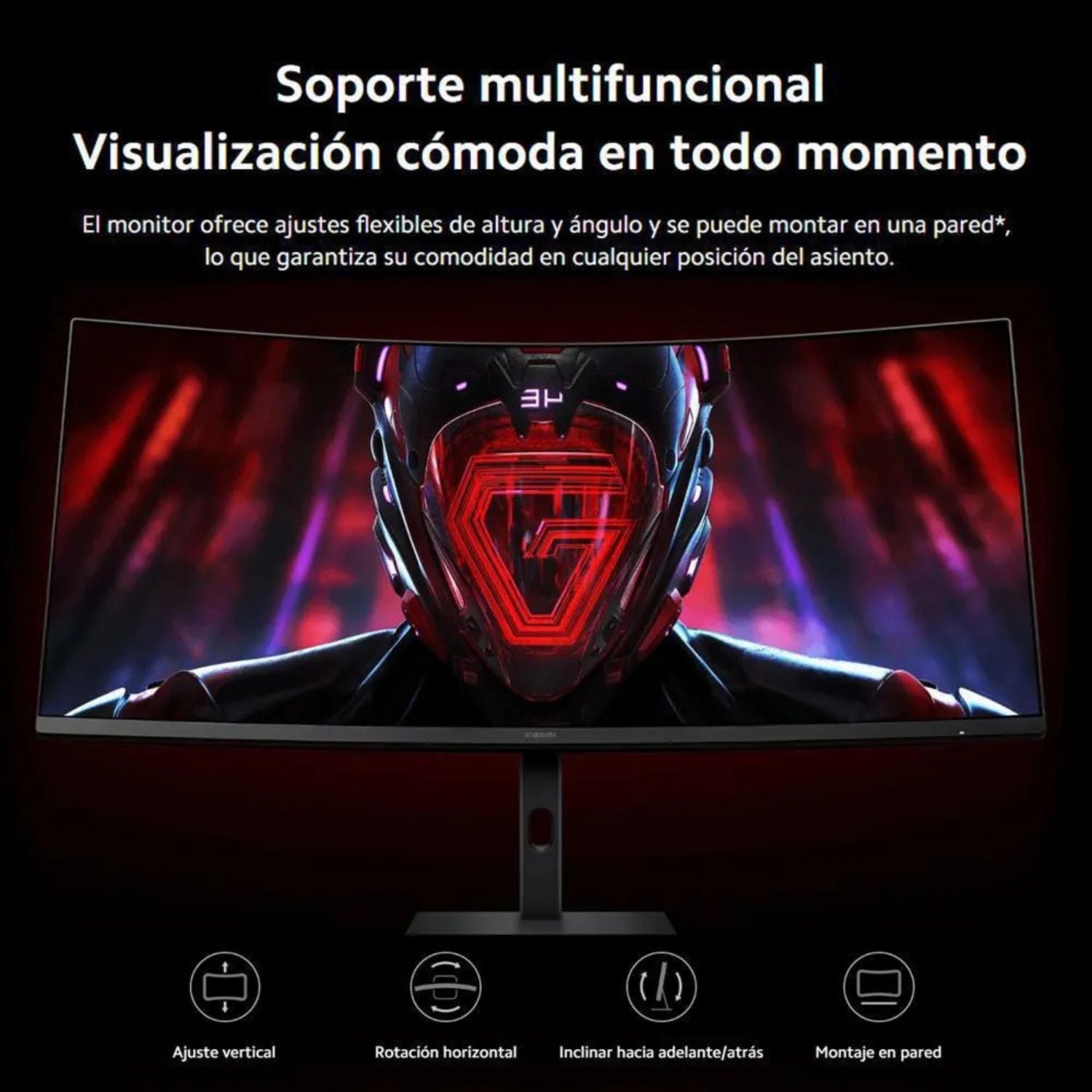 Monitor Gamer Curvo Xiaomi G34WQi 2026 34 Pulgadas WQHD 180Hz 1ms HDR400 FreeSync + Accesorio de Regalo