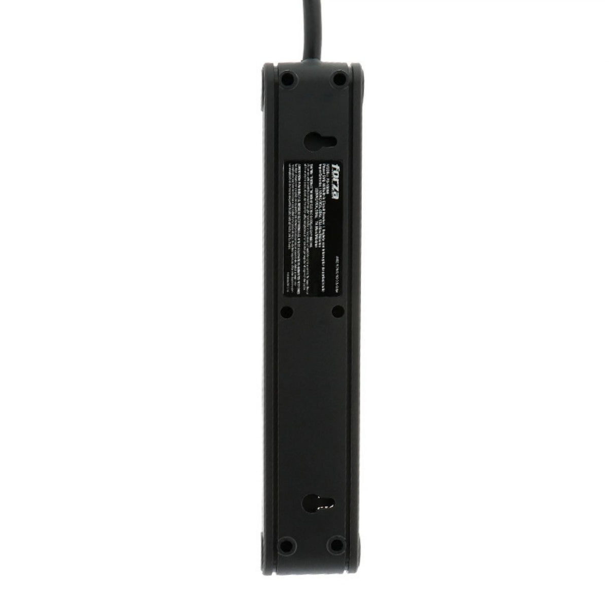 Regleta Forza PS-1006B 110/220V 6 Tomas NEMA Cable 3 Metros 1680W Breaker Interruptor Iluminado Negro Original