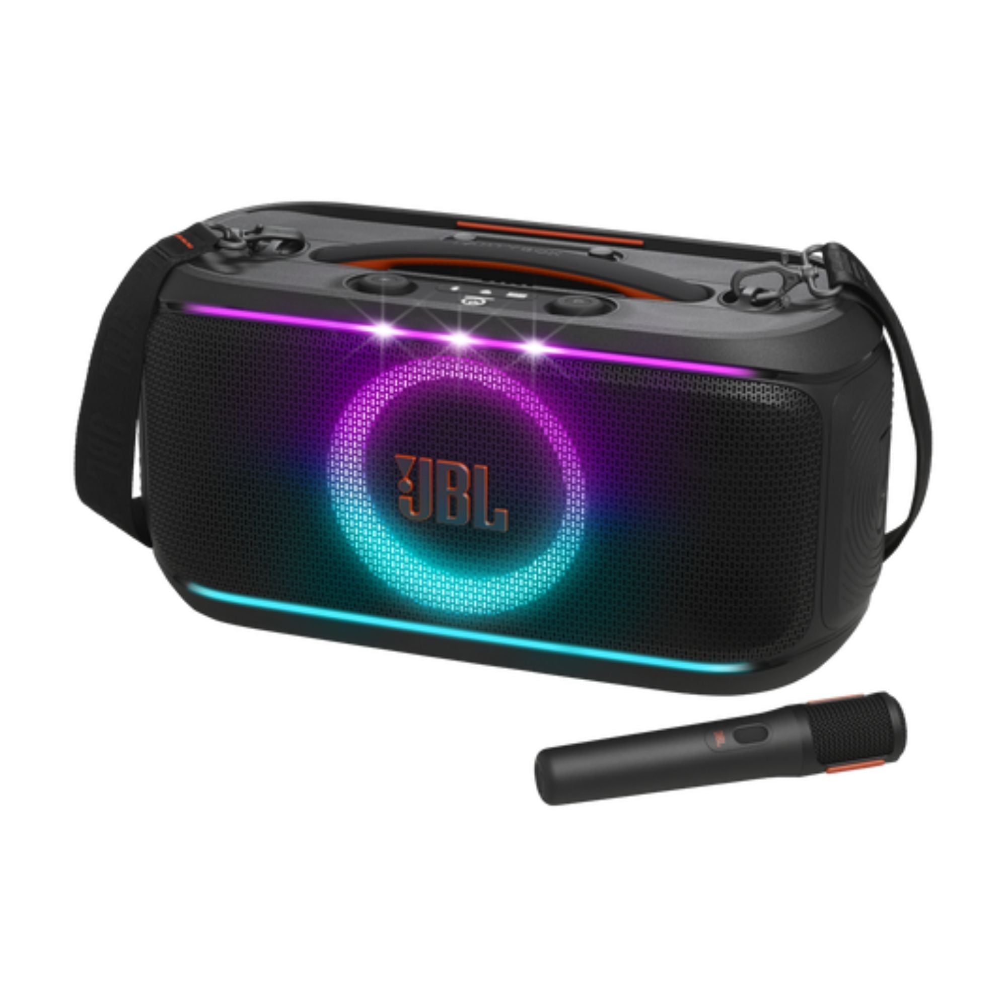JBL PartyBox On the Go 2 Parlante Bluetooth Portátil 100 W con Micrófono y Luces