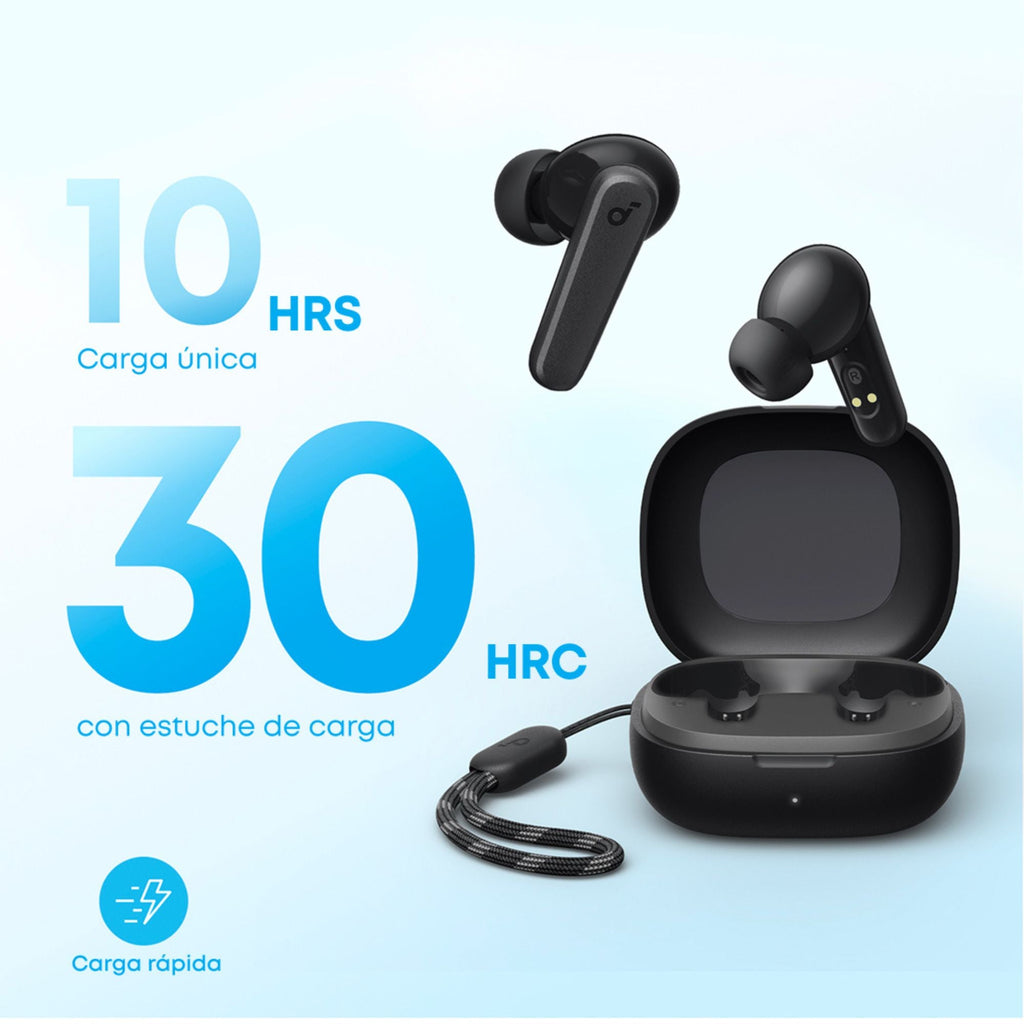 Audífono Anker Soundcore P25i Bluetooth 30 Hrs Ipx5 Negro