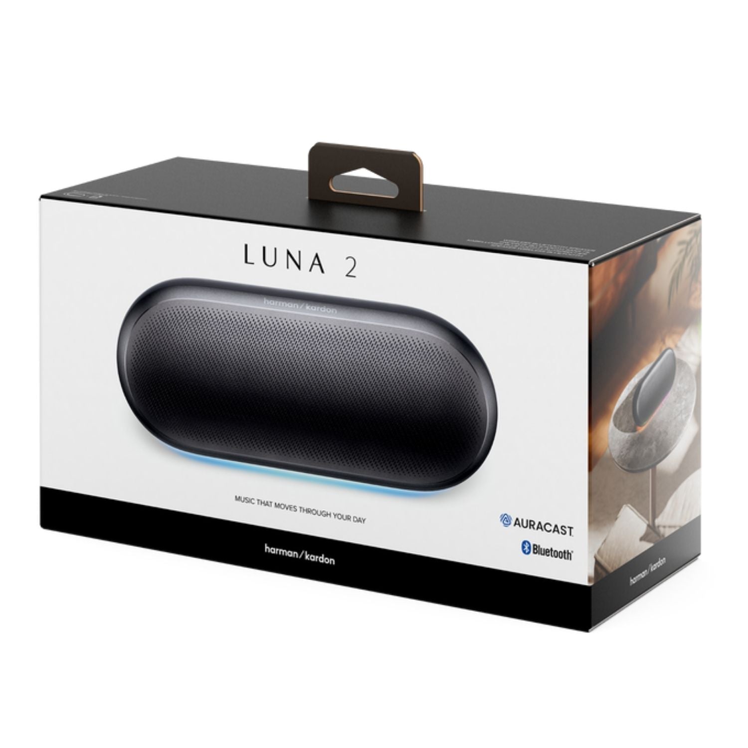 Parlante Harman Kardon Luna 2 Bluetooth 5.4 40W IP67 12 Horas AirTouch Auracast Negro Original