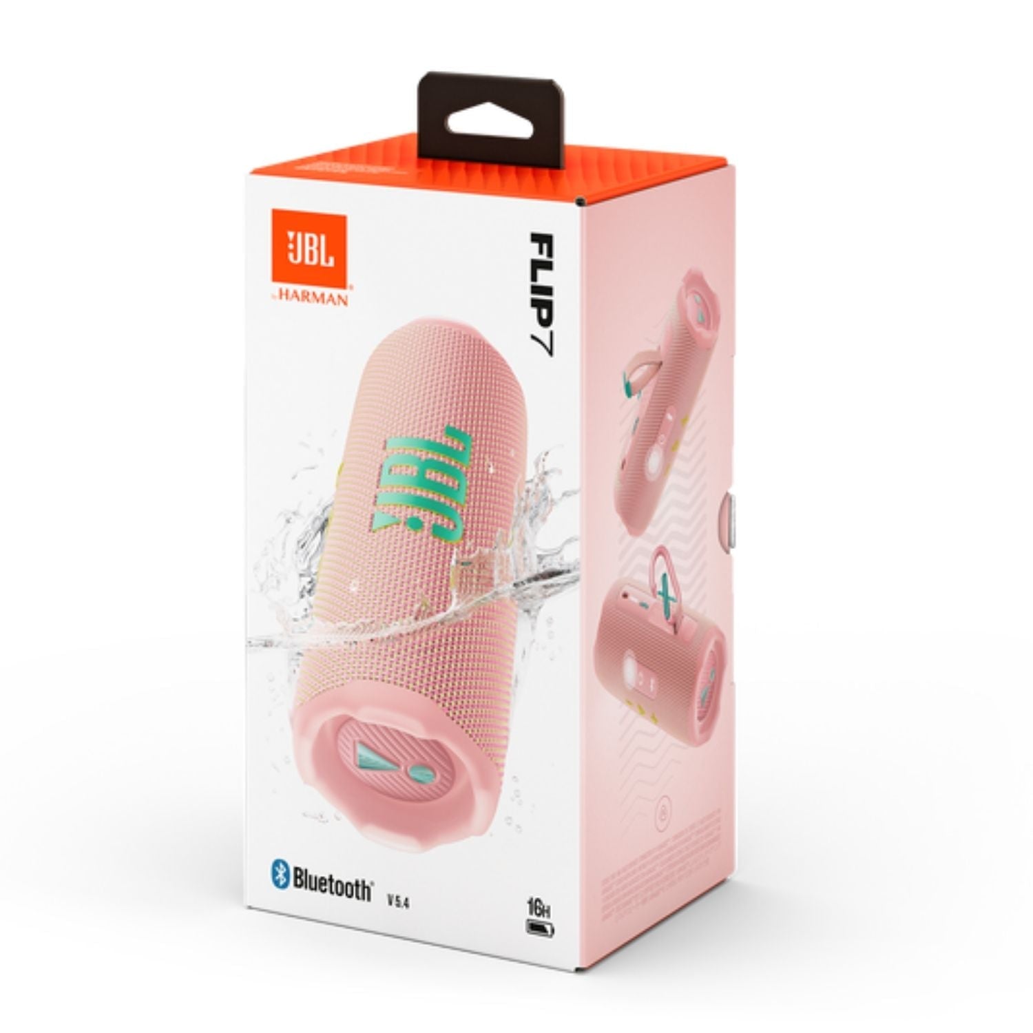 Parlante JBL Flip 7 Bluetooth 5.4 35W Portatil Resistente Agua IP68 16 Horas Rosa