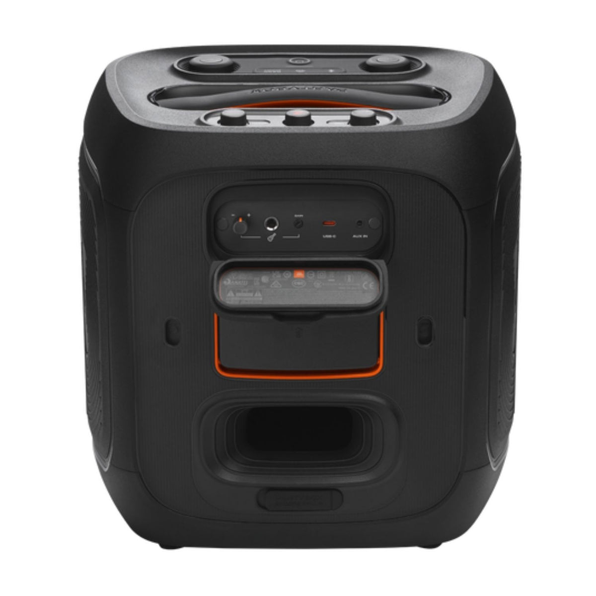 Parlante JBL PartyBox Encore 2 AI 100W Bluetooth 5.4 2 Microfonos Inalambricos IPX4 15 Horas Auracast Negro Original + Accesorio de Regalo