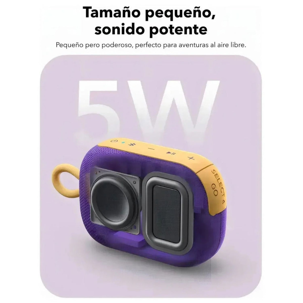 Parlante Soundcore Select 4 Go 5W IP67 Bluetooth 5.4 Morado