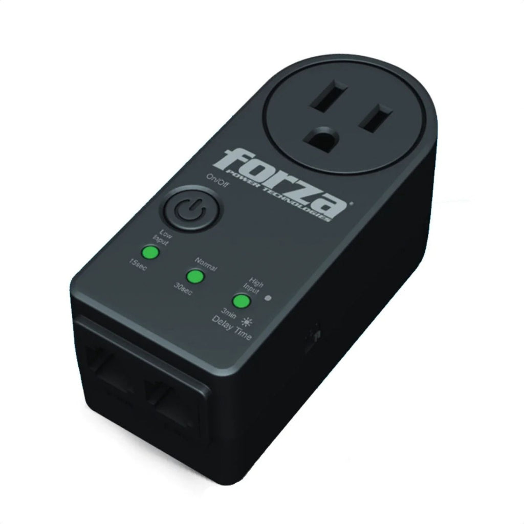 Protector de Voltaje Forza Zion-2K10N 120V 900J 1 Toma NEMA RJ45 Protección Voltaje y Datos Negro Original