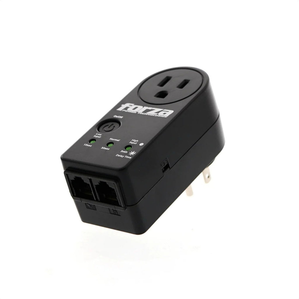 Protector de Voltaje Forza Zion-2K10N 120V 900J 1 Toma NEMA RJ45 Protección Voltaje y Datos Negro Original