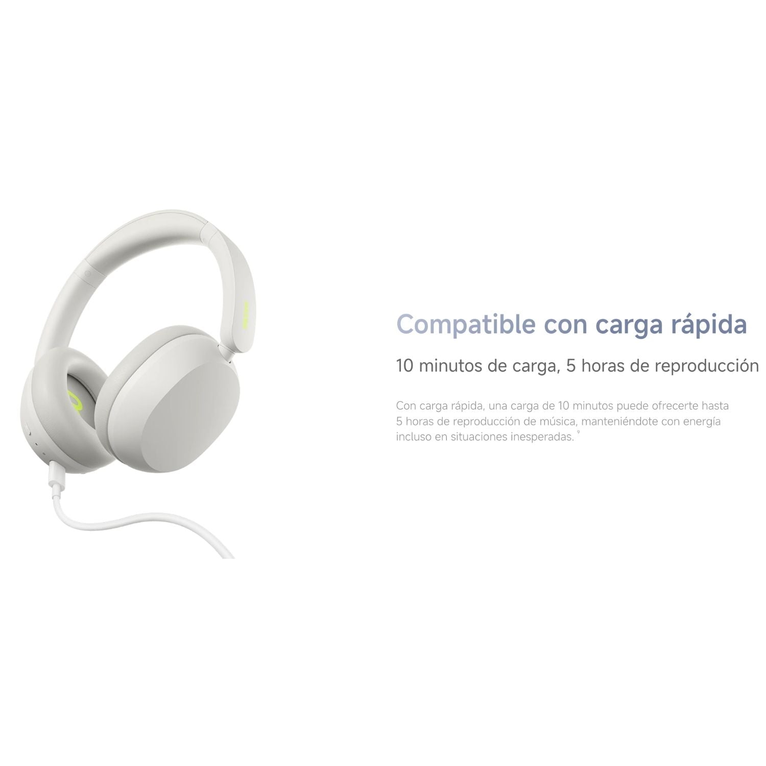 Audifonos Redmi Headphones Neo Xiaomi Over Ear ANC 42dB Bluetooth 5.4 72 Horas Hi-Res Blanco Arena