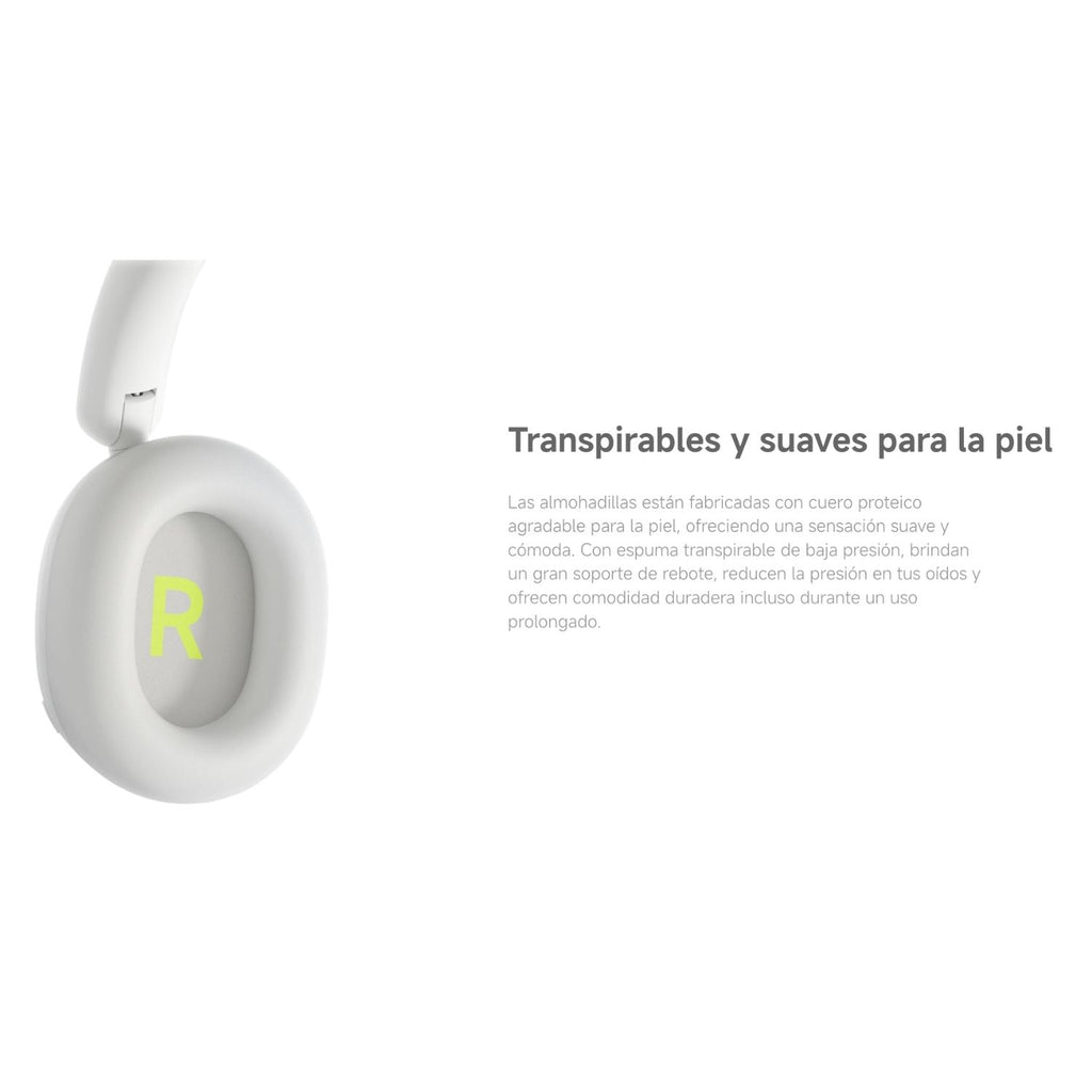 Audifonos Redmi Headphones Neo Xiaomi Over Ear ANC 42dB Bluetooth 5.4 72 Horas Hi-Res Blanco Arena