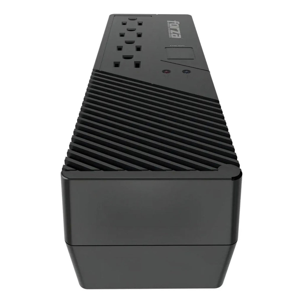 Regulador de Voltaje Forza FVR-1011 AVR 1000VA 500W 115V 4 Tomas NEMA Protección Brownout Negro Original